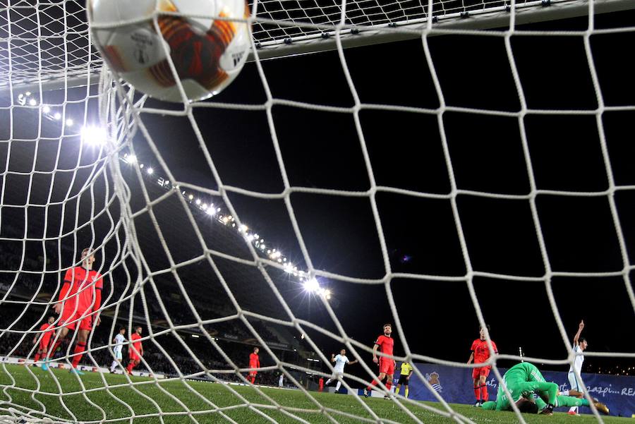 Las mejores imágenes del encuentro de Europa League entre la Real Sociedad y el Zenit en Anoeta