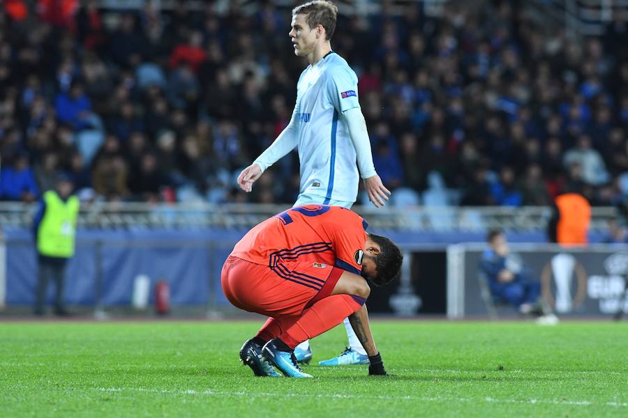 Las mejores imágenes del encuentro de Europa League entre la Real Sociedad y el Zenit en Anoeta