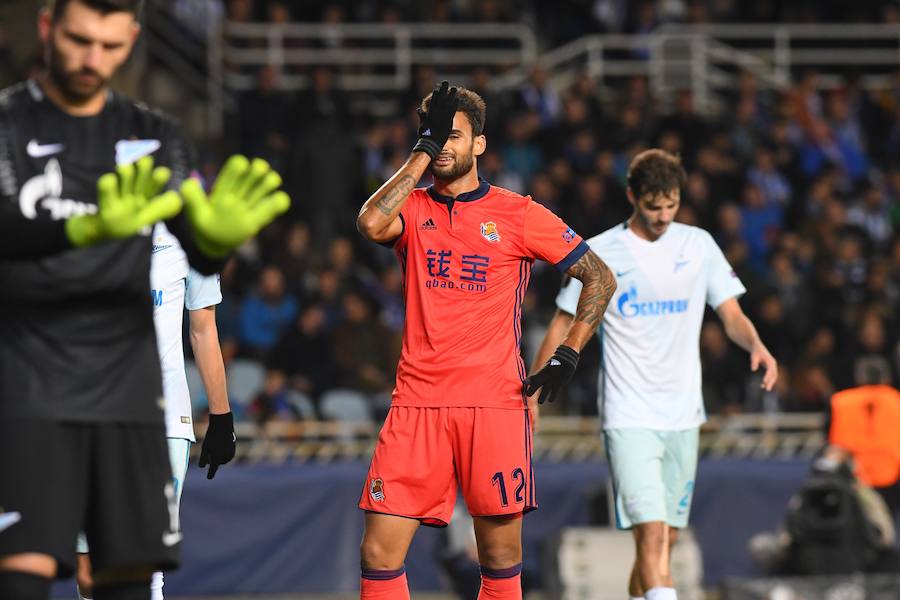 Las mejores imágenes del encuentro de Europa League entre la Real Sociedad y el Zenit en Anoeta