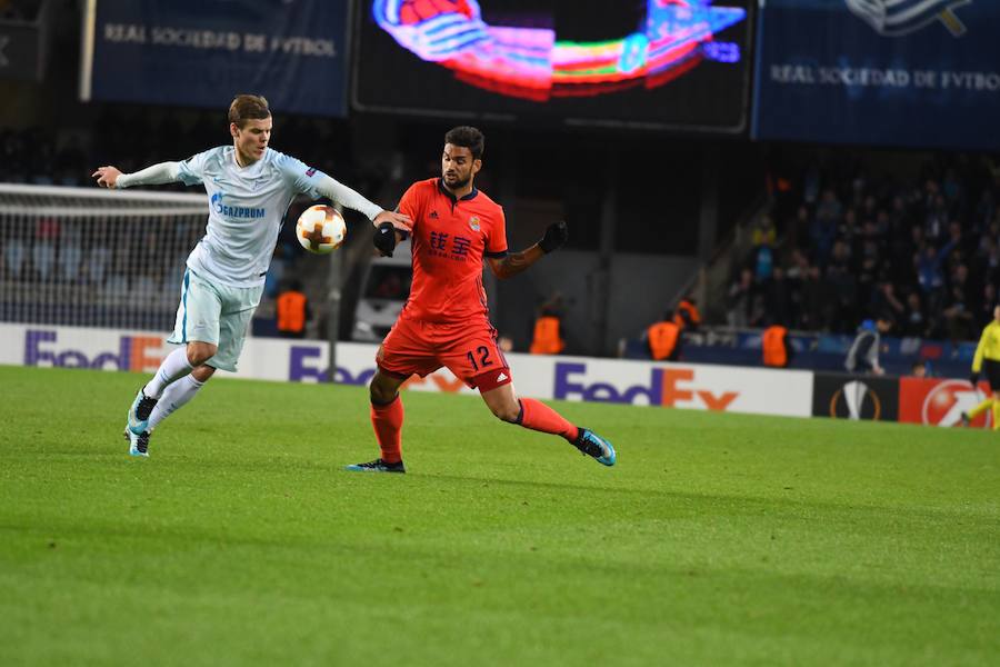 Las mejores imágenes del encuentro de Europa League entre la Real Sociedad y el Zenit en Anoeta