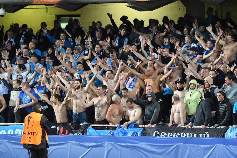 Las mejores imágenes del encuentro de Europa League entre la Real Sociedad y el Zenit en Anoeta