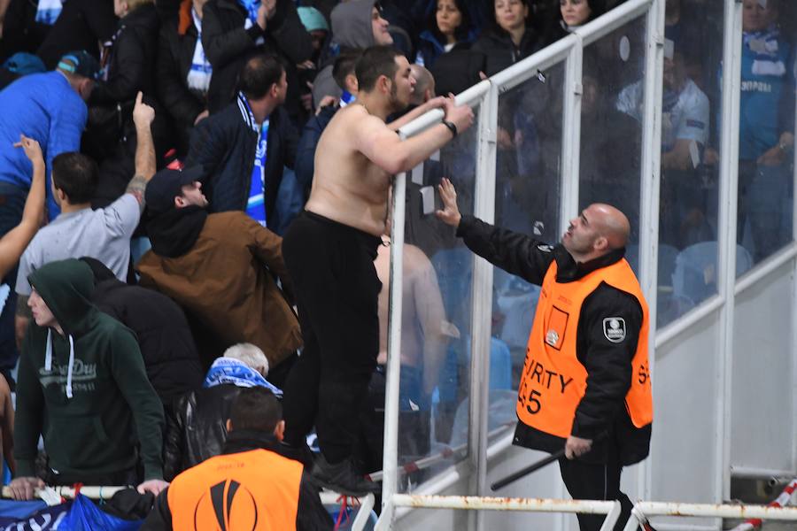 Las mejores imágenes del encuentro de Europa League entre la Real Sociedad y el Zenit en Anoeta