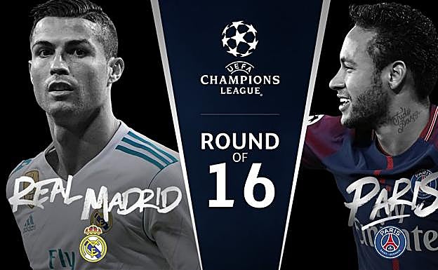 Madrid-PSG, Chelsea-Barcelona y Sevilla-Manchester United, en octavos