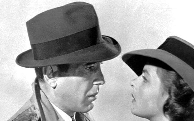 Humphrey Bogart, con Ingrid Bergman en 'Casablanca'.