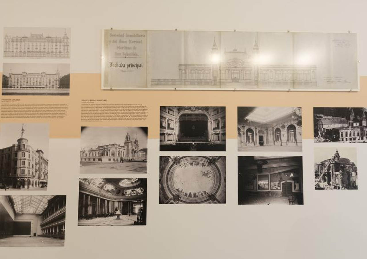 Una exposición recuerda los edificios desaparecidos en San Sebastián en las últimas siete décadas