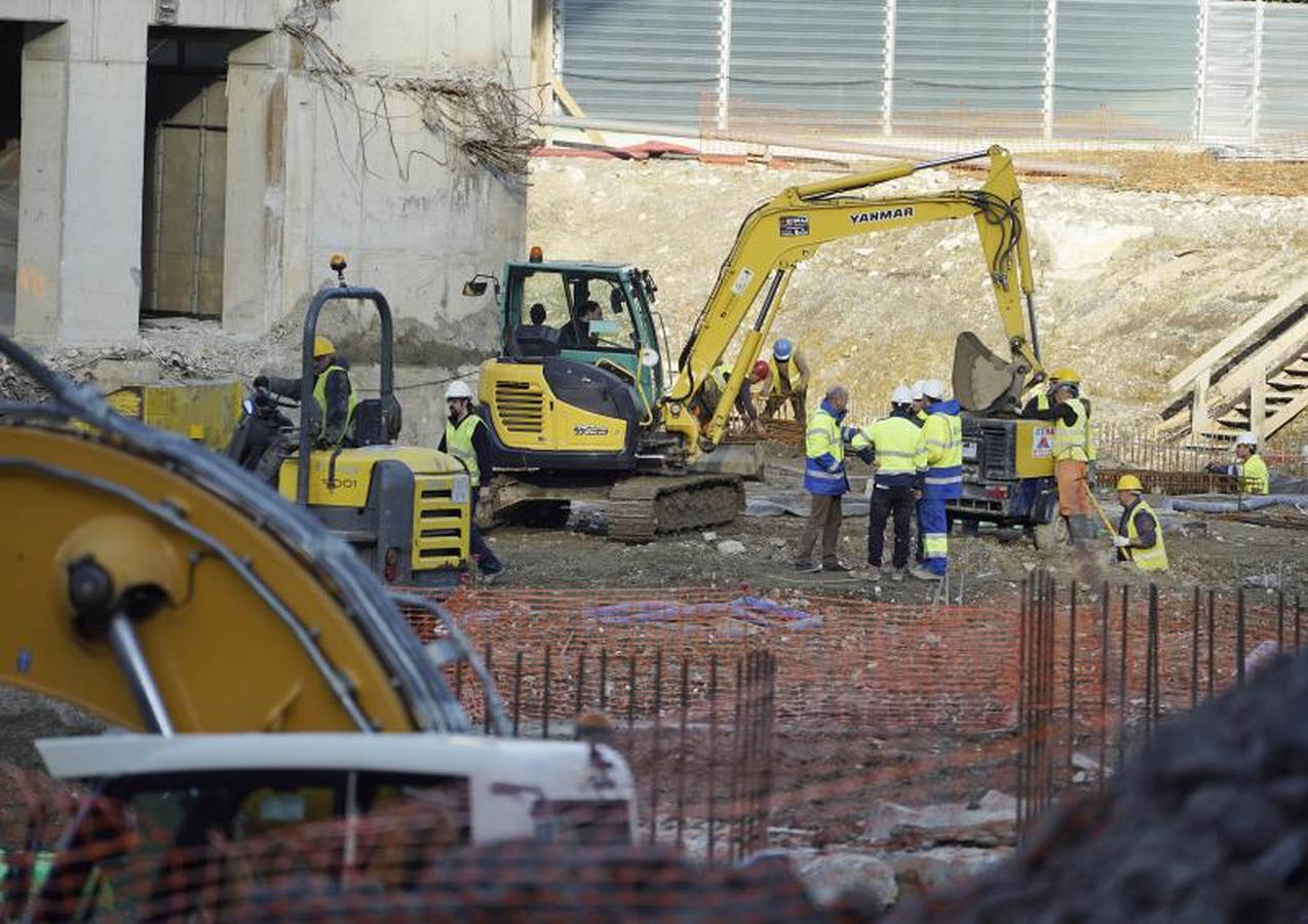 Las obras de Anoeta, a buen ritmo