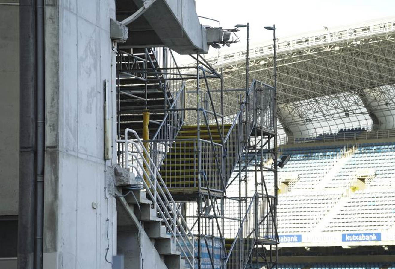 Las obras de Anoeta, a buen ritmo