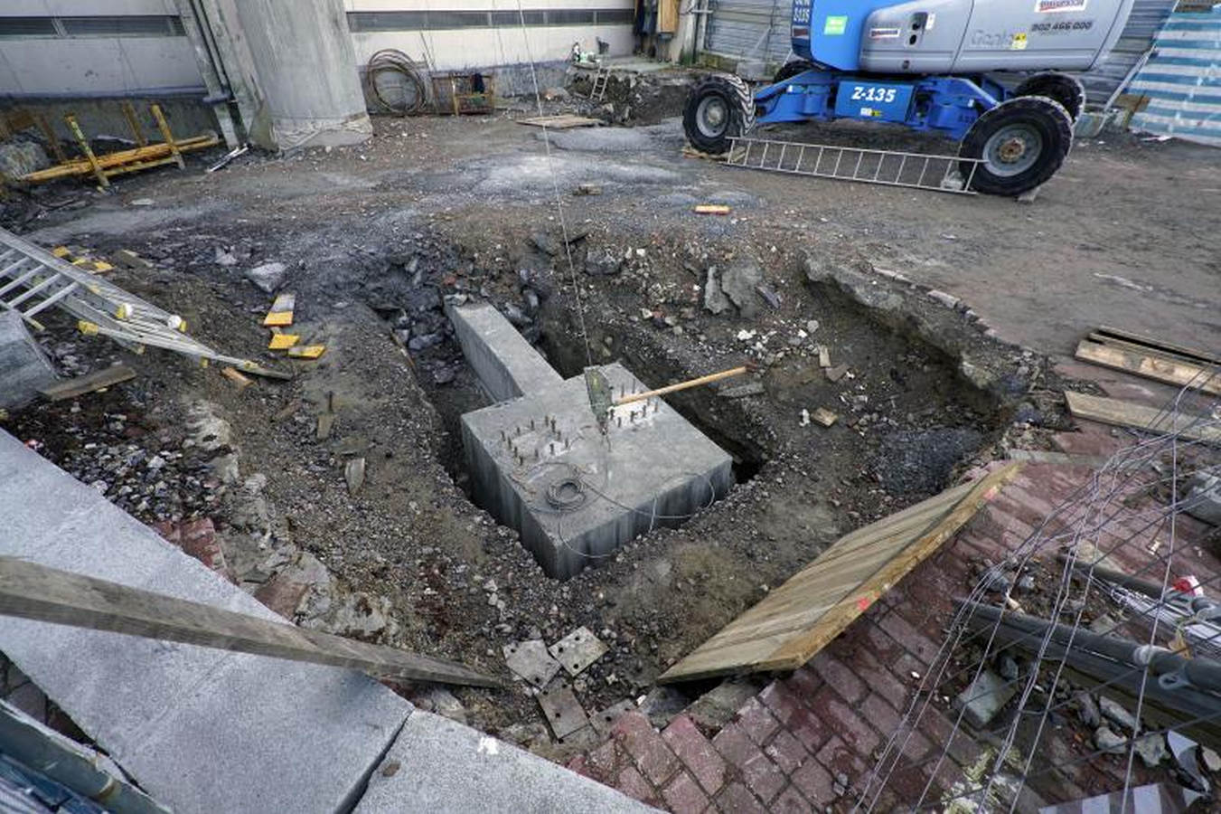 Las obras de Anoeta, a buen ritmo