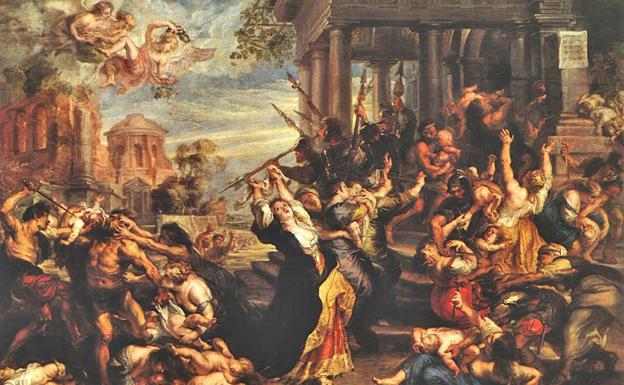 Imagen del cuadro 'Matanza de los Santos Inocentes', de Rubens. 