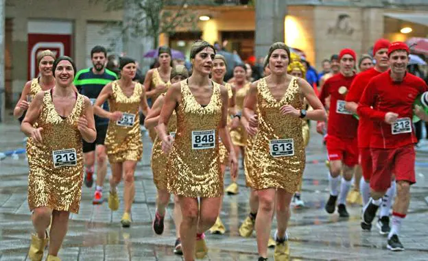 Participantes en la San Silvestre de Donostia