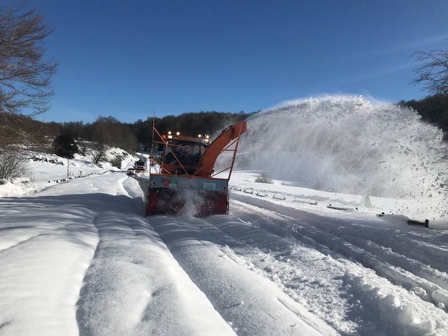 Berastegi ha registrado hoy la temperatura mínima de toda Gipuzkoa con -4,3 grados al igual que Pagoeta. 
