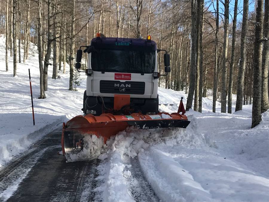 Berastegi ha registrado hoy la temperatura mínima de toda Gipuzkoa con -4,3 grados al igual que Pagoeta. 