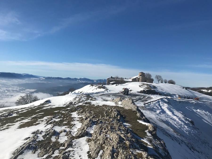 Berastegi ha registrado hoy la temperatura mínima de toda Gipuzkoa con -4,3 grados al igual que Pagoeta. 