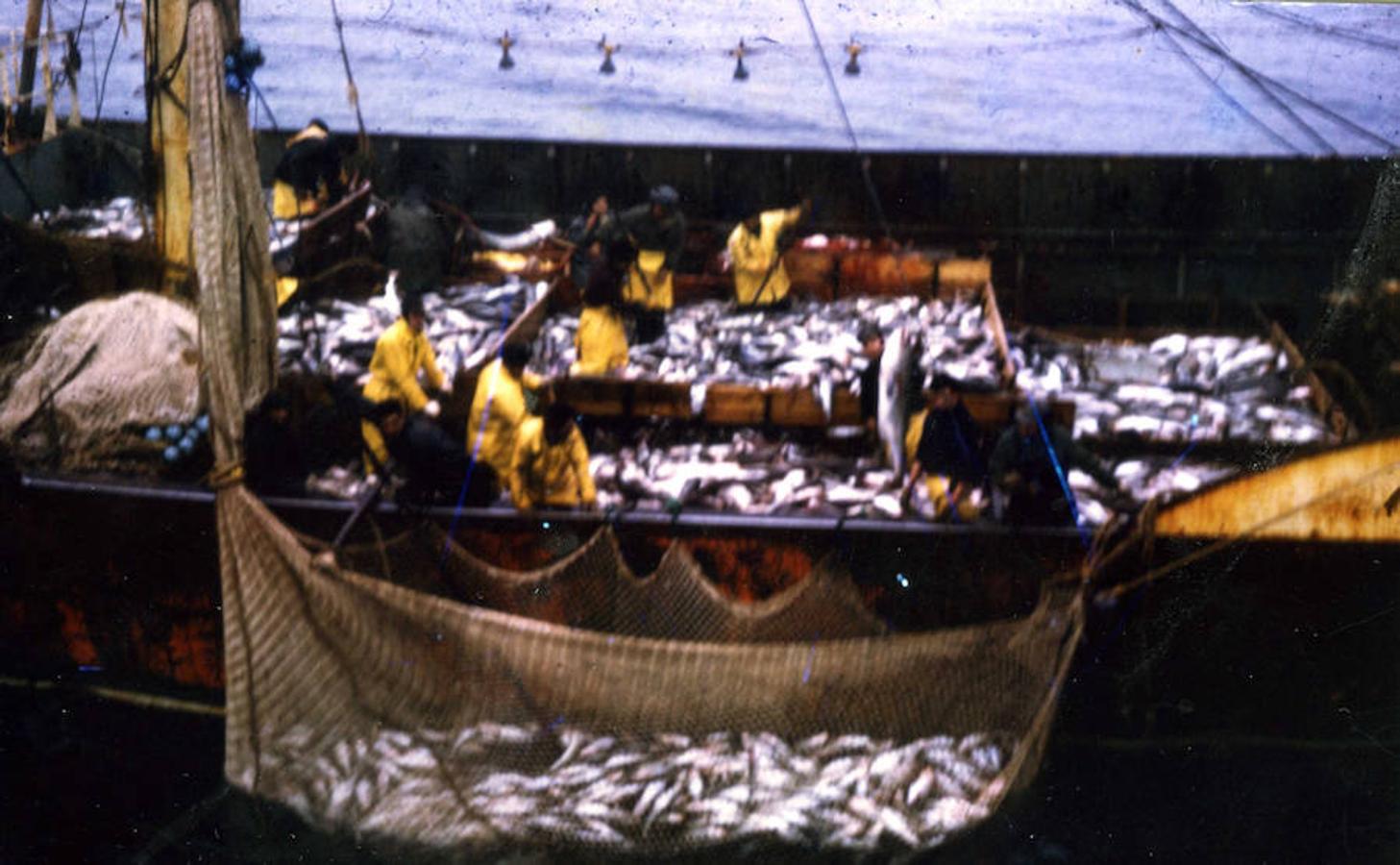 Algunos patrones y pescadores disponian de cámaras en Super 8, a veces compradas en la misma Canadá, con las que recogían detalles de su trabajo. 