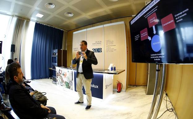 Borja Beneyto, durante su intervención.