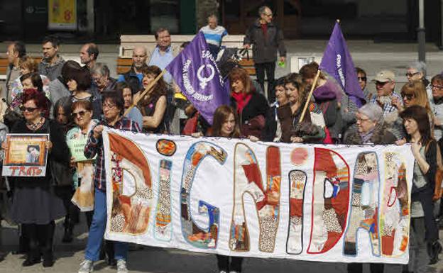 Una concentración de mujeres el pasado 8 de marzo.