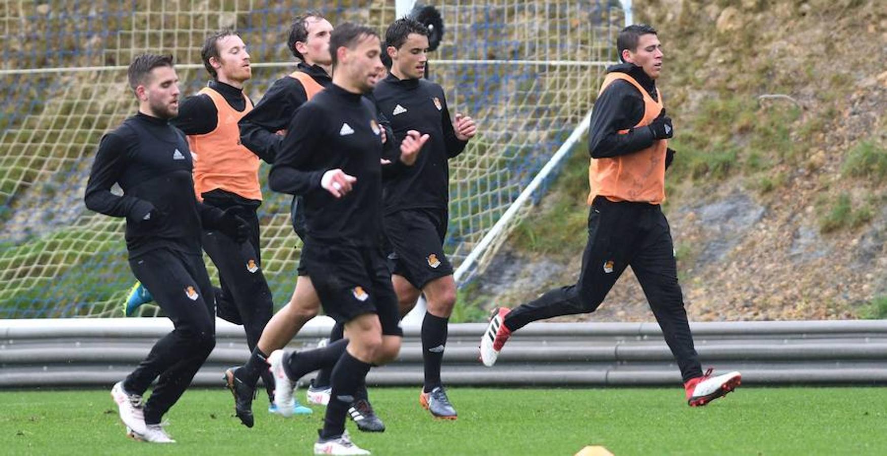 Entrenamiento de la Real Sociedad en Zubieta, en imágenes