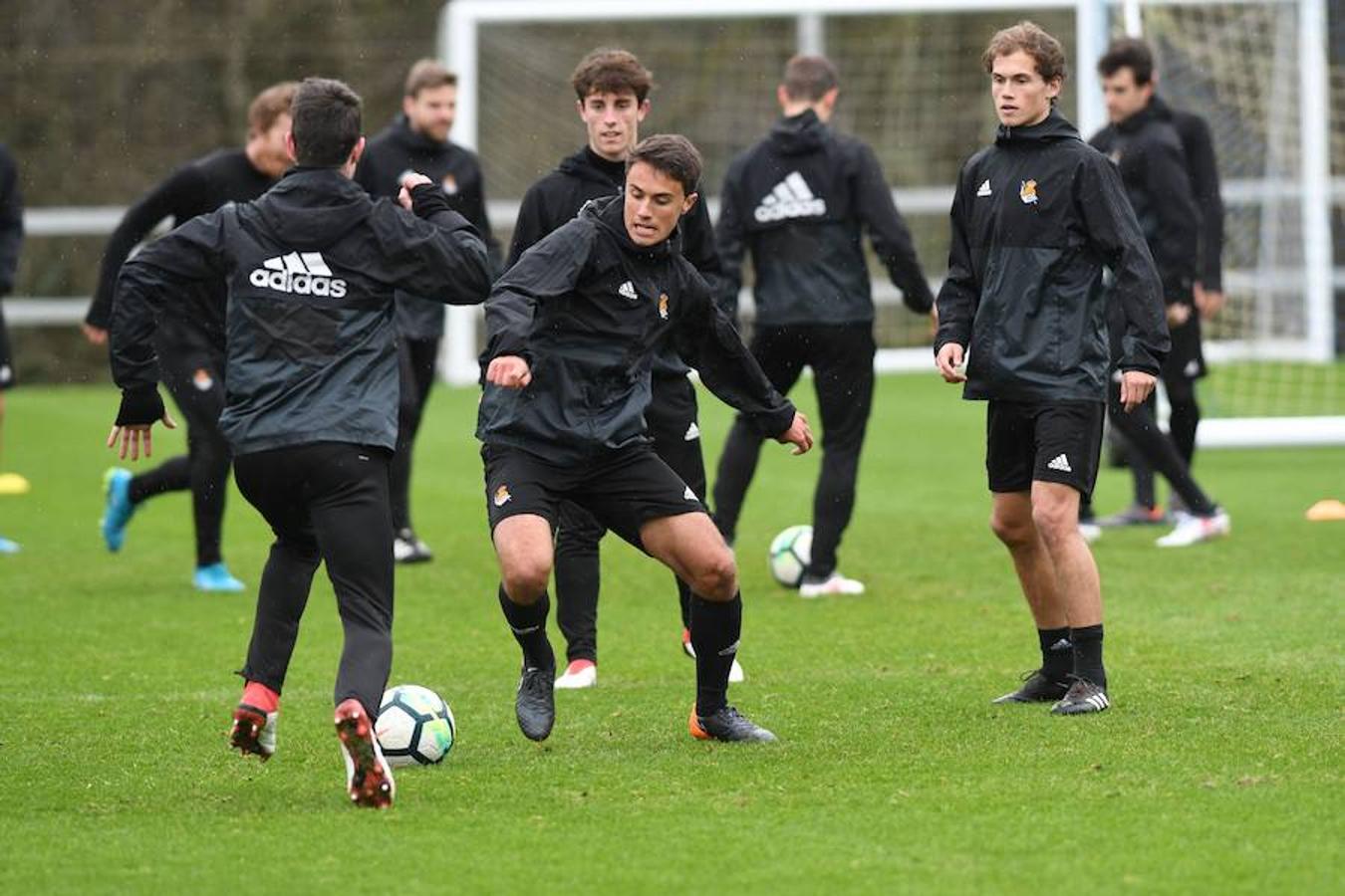 Entrenamiento de la Real Sociedad en Zubieta, en imágenes