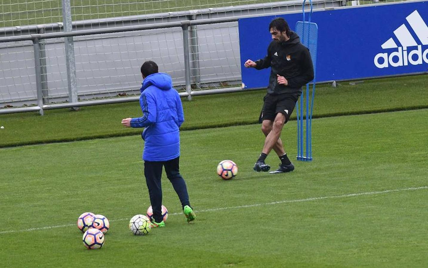 Entrenamiento de la Real Sociedad en Zubieta, en imágenes