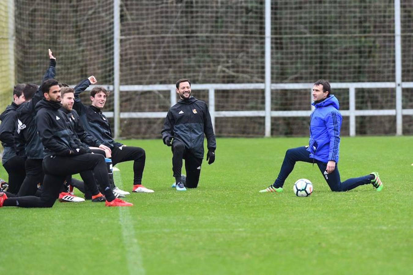Entrenamiento de la Real Sociedad en Zubieta, en imágenes