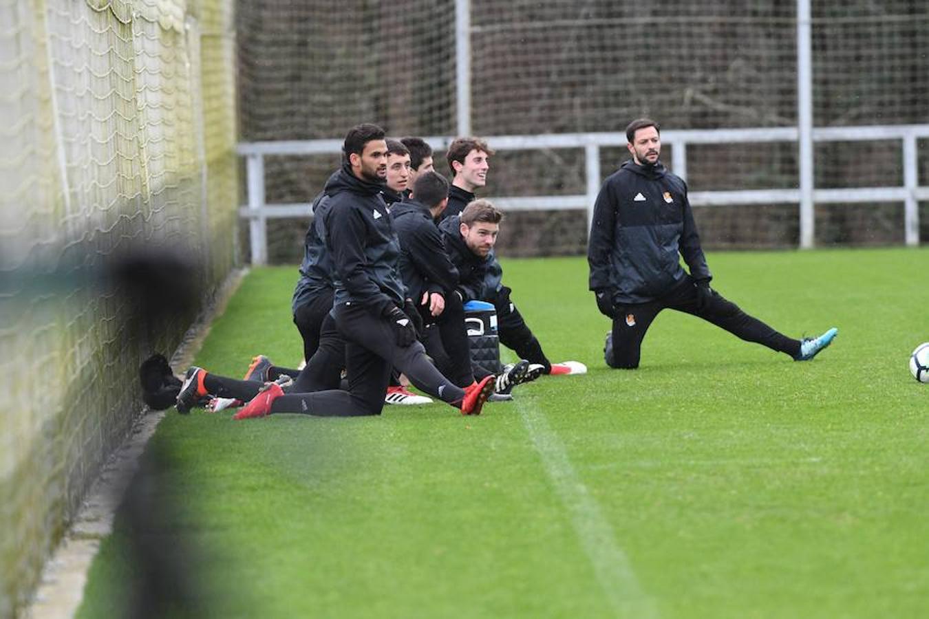 Entrenamiento de la Real Sociedad en Zubieta, en imágenes