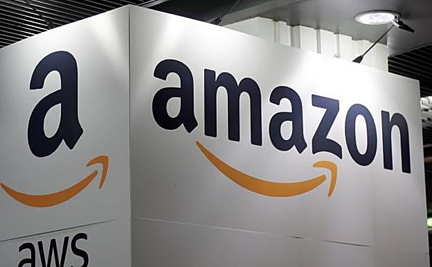 El logo de Amazon.