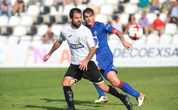 Rodellar, en el partido ante el Amorebieta de la primera vuelta.