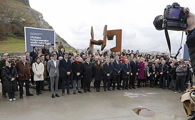 Celebración en Donostia en 2016 del Día Europeo de las Víctimas del Terrorismo. 