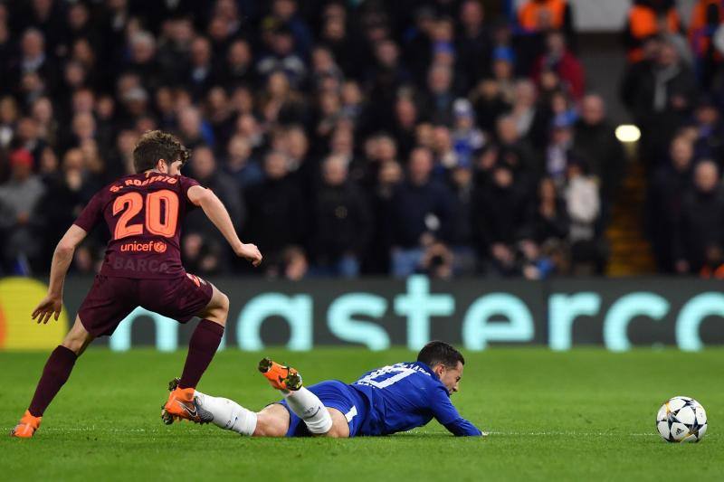 El Chelsea y el Barcelona se enfrentaron en Stamford Bridge en la ida de octavos de final de la Liga de Campeones.