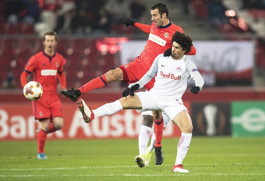 Emoción en el Salzburgo - Real Sociedad con la presencia de casi dos mil aficionados realistas en las gradas