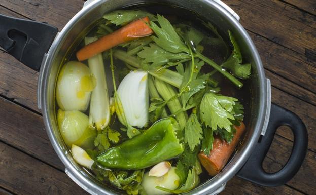 Caldo de verduras.