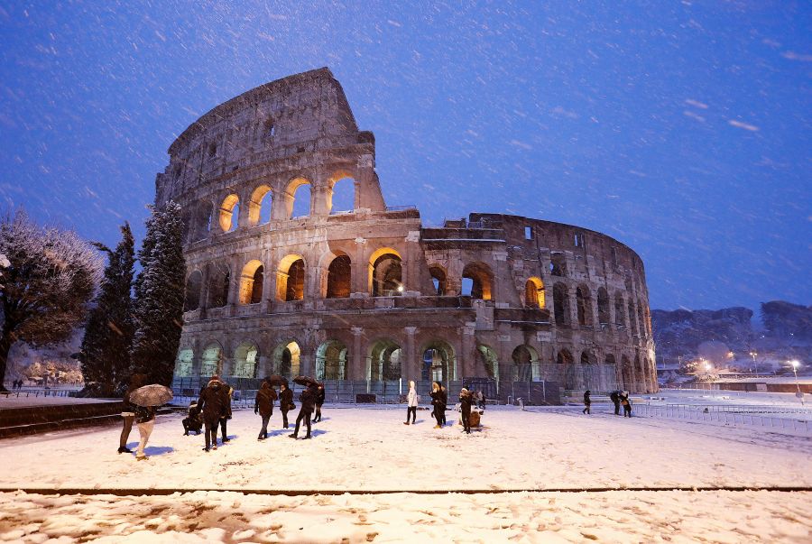 Hacía 6 años que no nevaba en Roma. La última vez fue en el año 2012, cuando la ciudad –como en esta ocasión– se vio sorprendida por el blanco y sufrió las consecuencias de otro temporal.