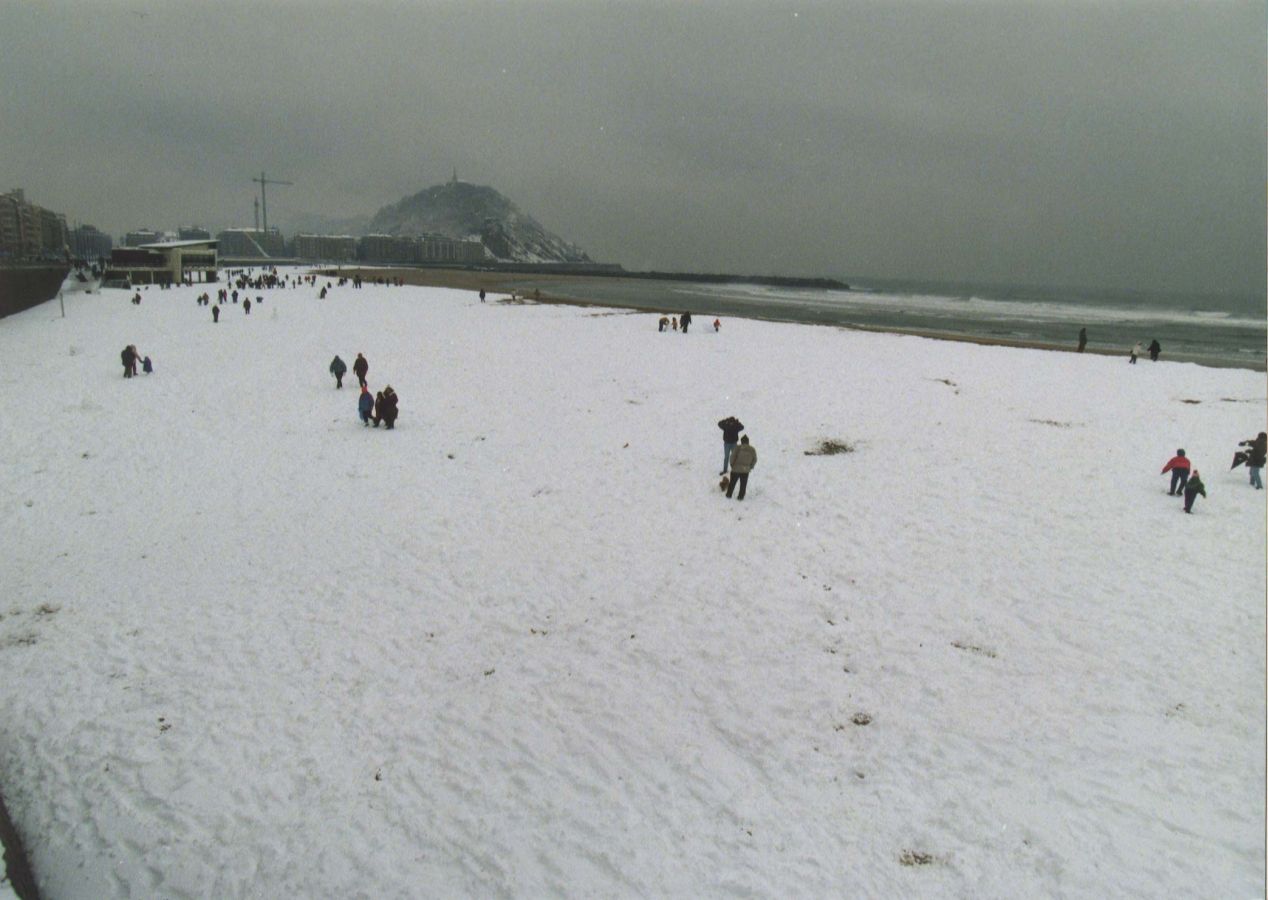 A primeras horas de la mañana del 20 de febrero de 1996 la nieve comenzó a caer sobre San Sebastián. Todo empeoró al día siguiente