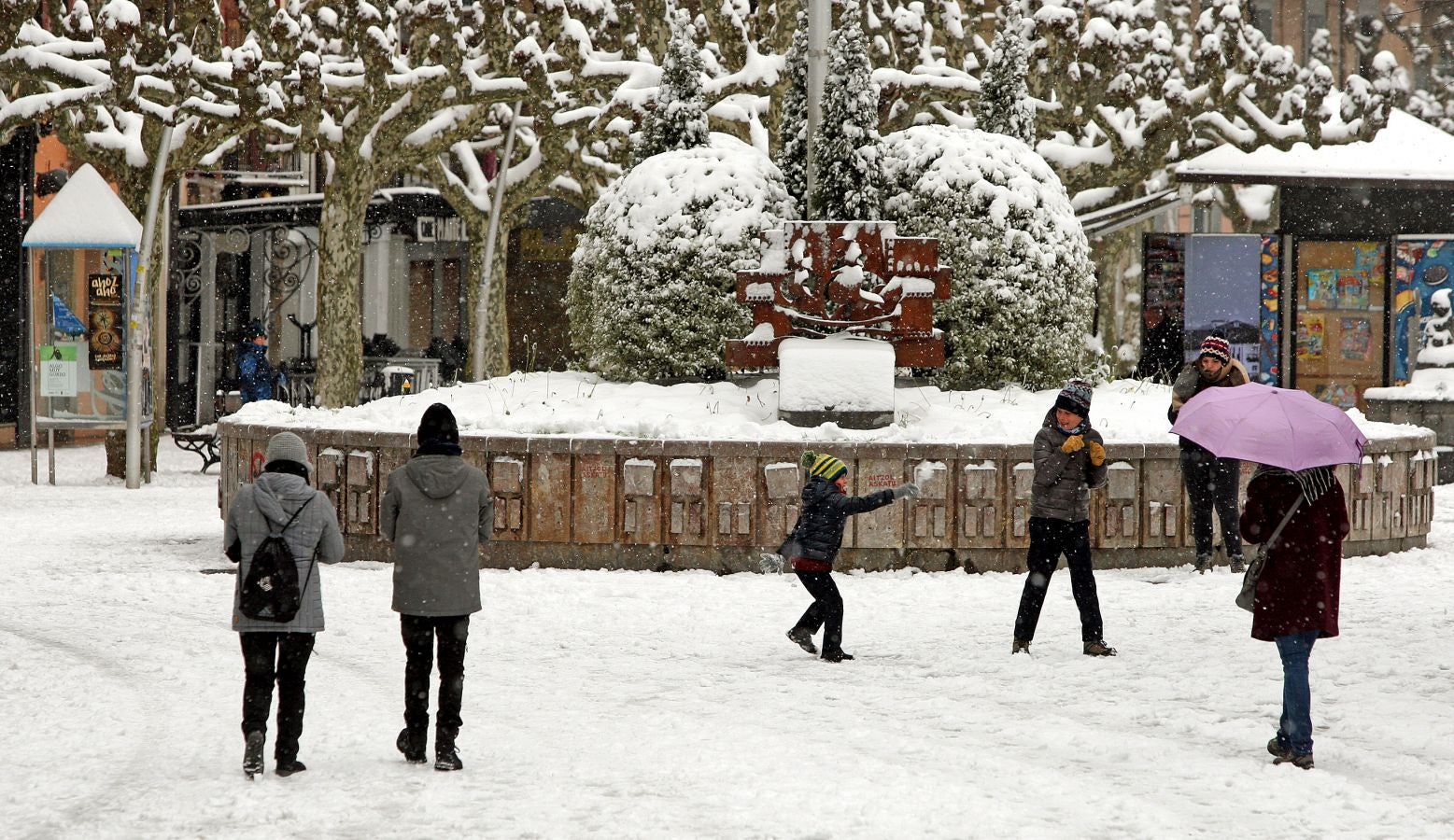 Fotos: Errenteria bajo la nieve