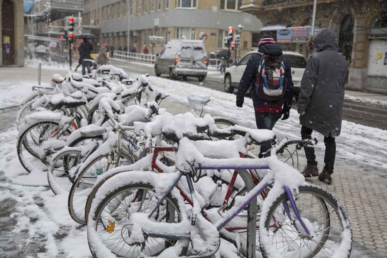 Las precipitaciones han generado muchos problemas de circulación a la vez que ha dejado bonitas estampas