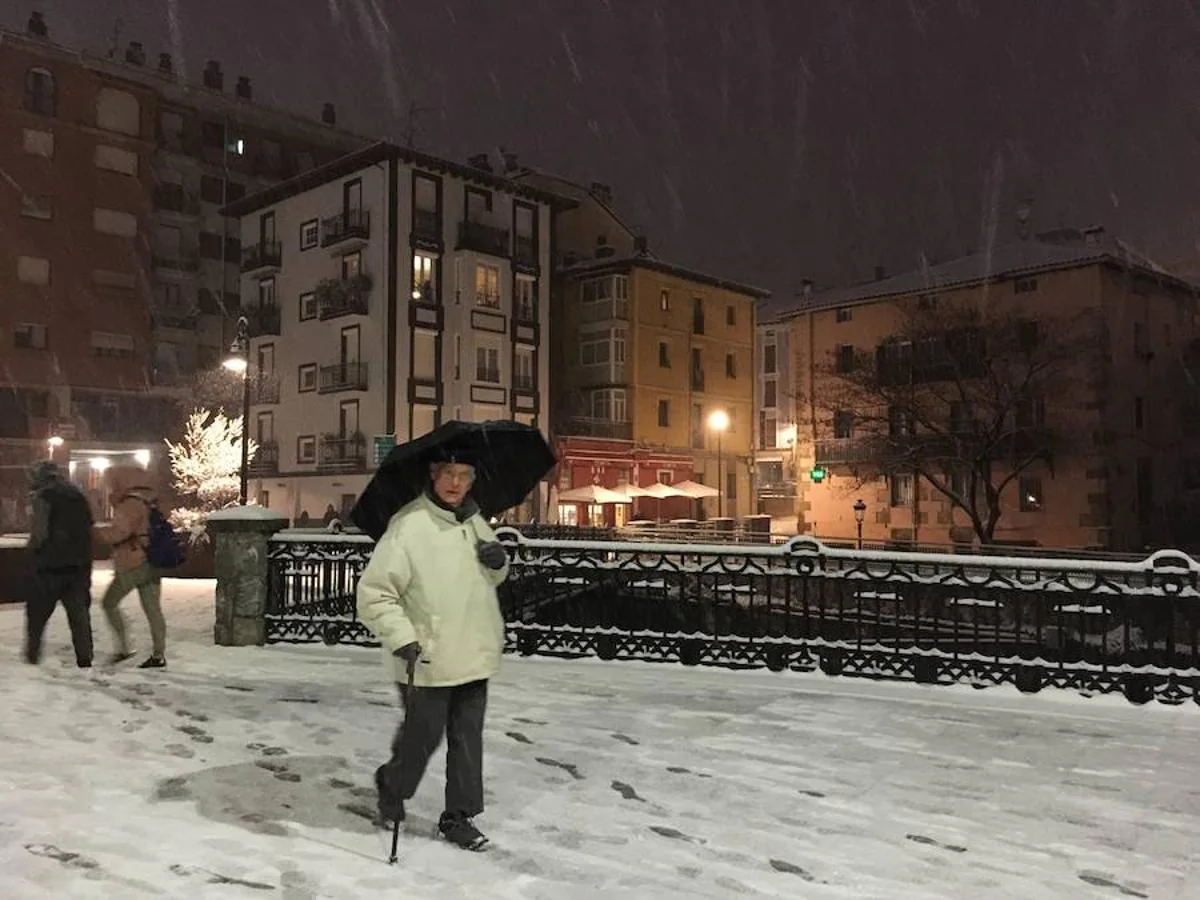 El manto blanco ha cubierto todos los rincones del territorio con una nevada espectacular 