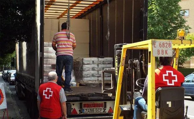 Cruz Roja distribuye en Gipuzkoa 149.000 kilos de alimentos a personas desfavorecidas
