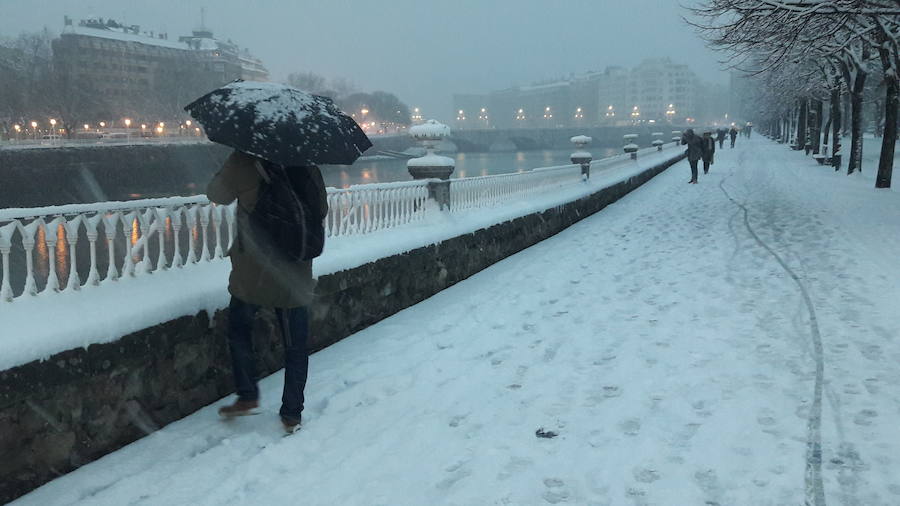 La nieve ha teñido de blanco la ciudad
