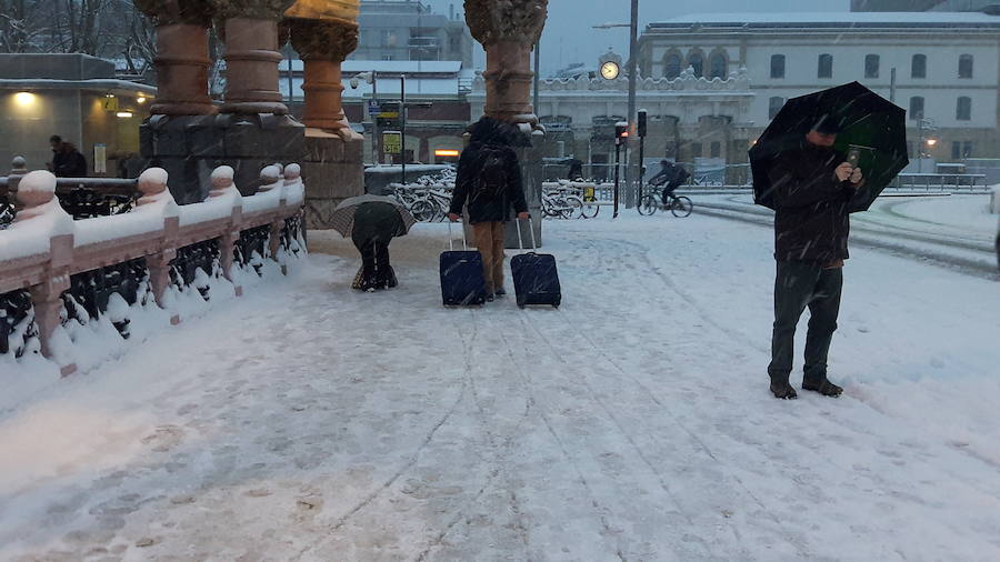 La nieve ha teñido de blanco la ciudad