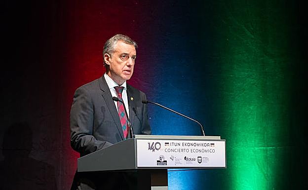 Los cuatro pilares de Urkullu para un «Concierto Político»