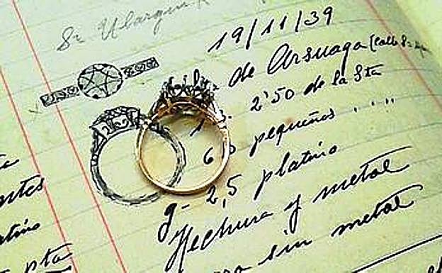 Una sortija de los 30. 