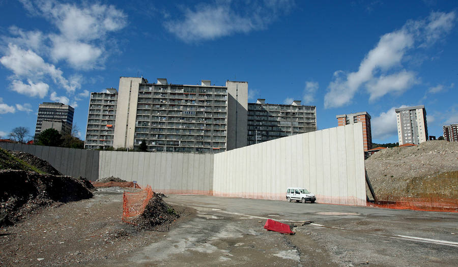 Las obras de la pasarela de Herrera van adelante.