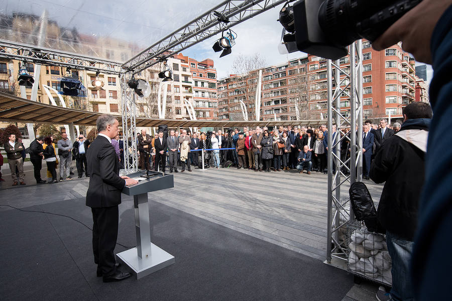 El lehendakari ha cerrado esta mañana en Bilbao el acto que se ha celebrado con motivo del Día Europeo de las Víctimas del Terrorismo