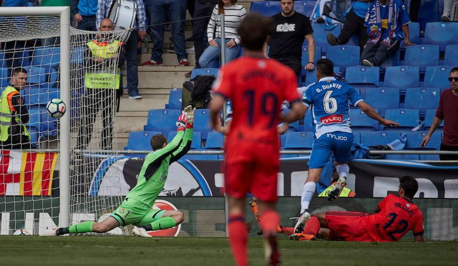 La Real pierde 2-1 ante el Espanyol.