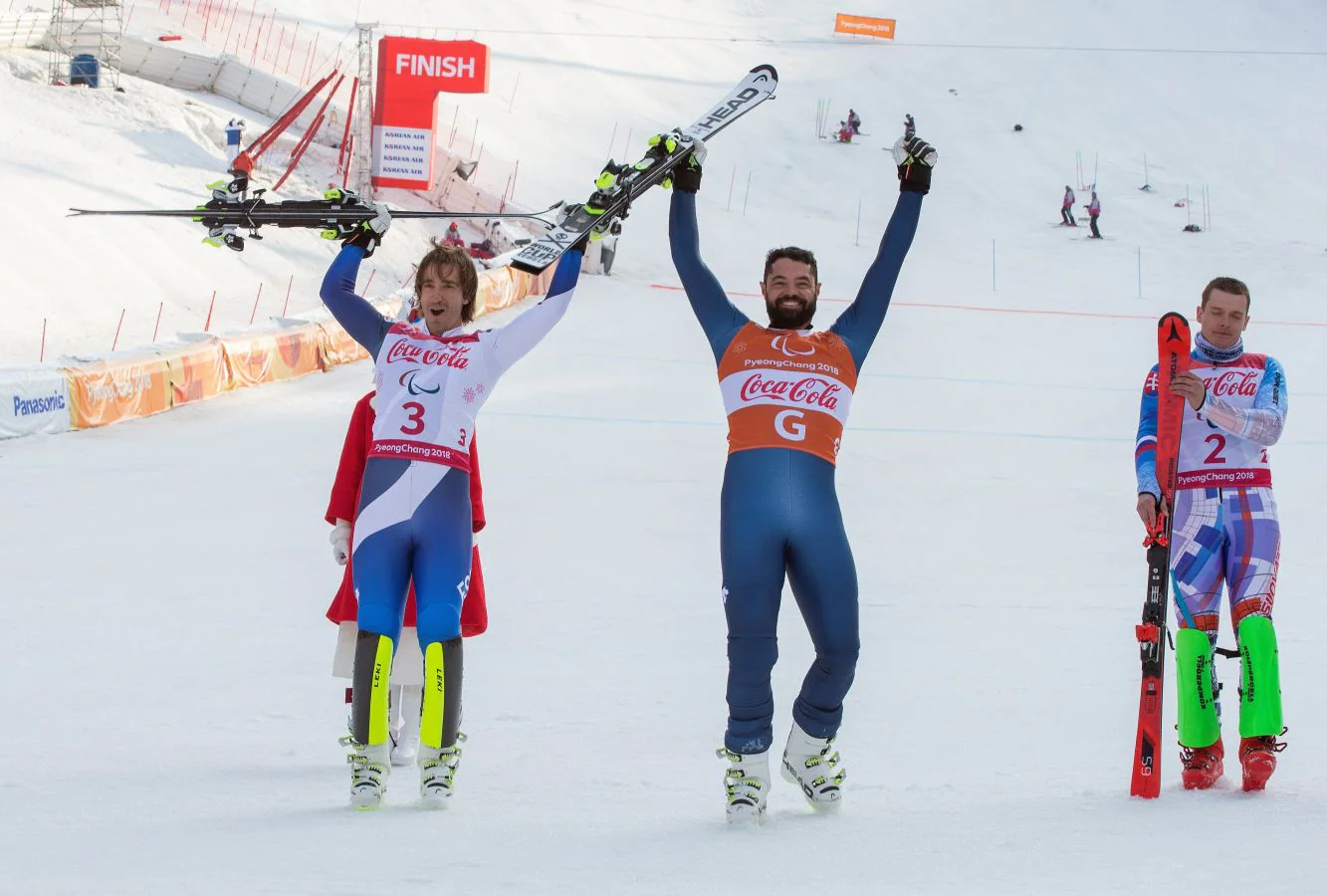 El esquiador donostiarra y su guía Miguel Galindo logran su primer metal en los Juegos Paralímpicos de PyeongChang