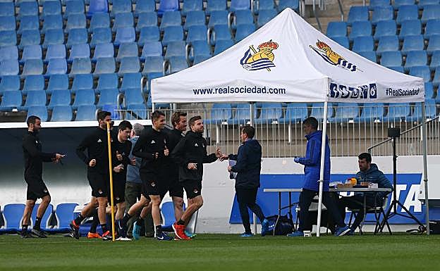 Sesión física este jueves en Zubieta