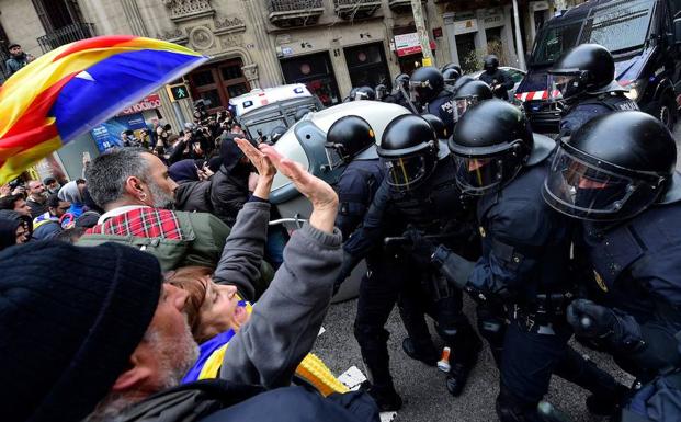 Imagen. Tensión en Barcelona. 