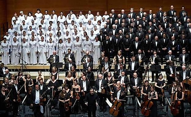 El Orfeón Donostiarra en la pasada Quincena Musical. 