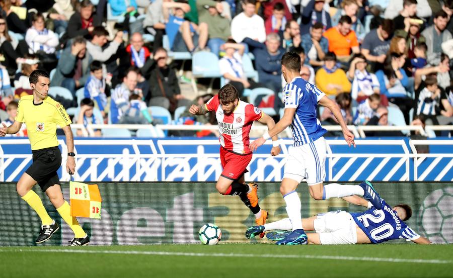 El equipo txuri-urdin se reencuentra con las buenas sensaciones tras esta goleada en Anoeta