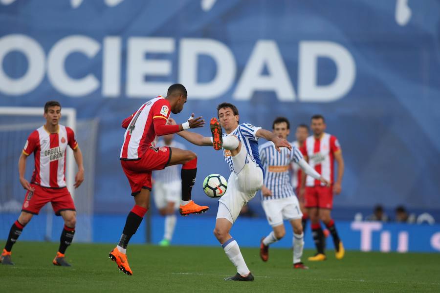 El equipo txuri-urdin se reencuentra con las buenas sensaciones tras esta goleada en Anoeta